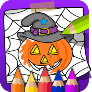 Halloween Coloring Book logo