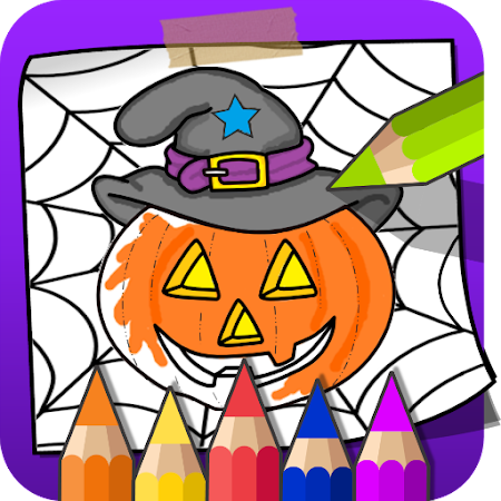 Halloween Coloring Book logo