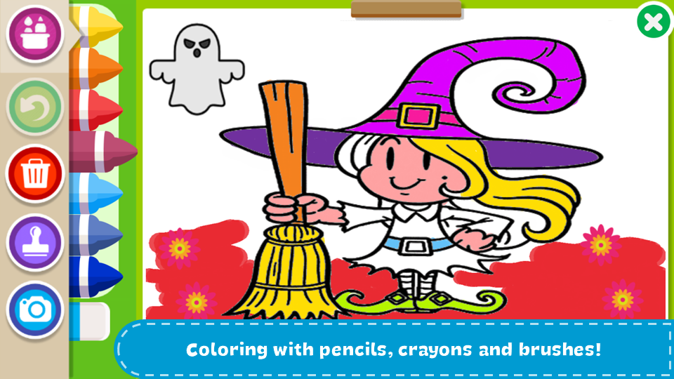 Choose crayons brushes