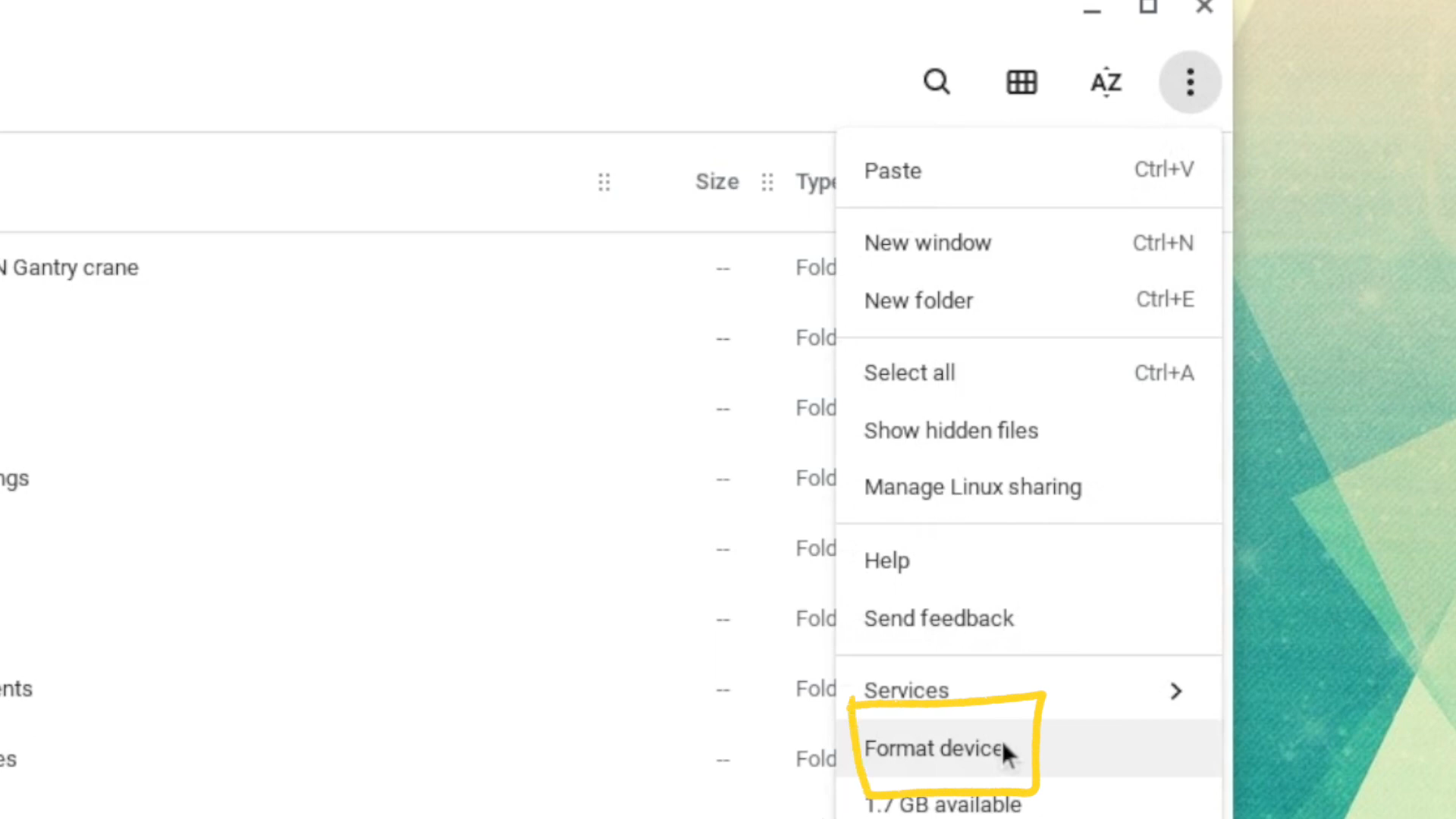 Forward drive on chromeos screenshot