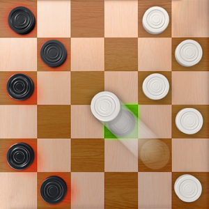 Checkers game logo
