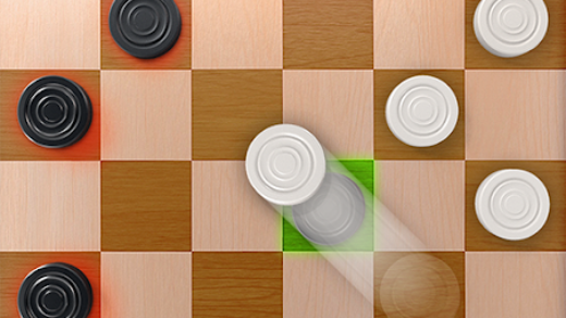 Checkers game logo