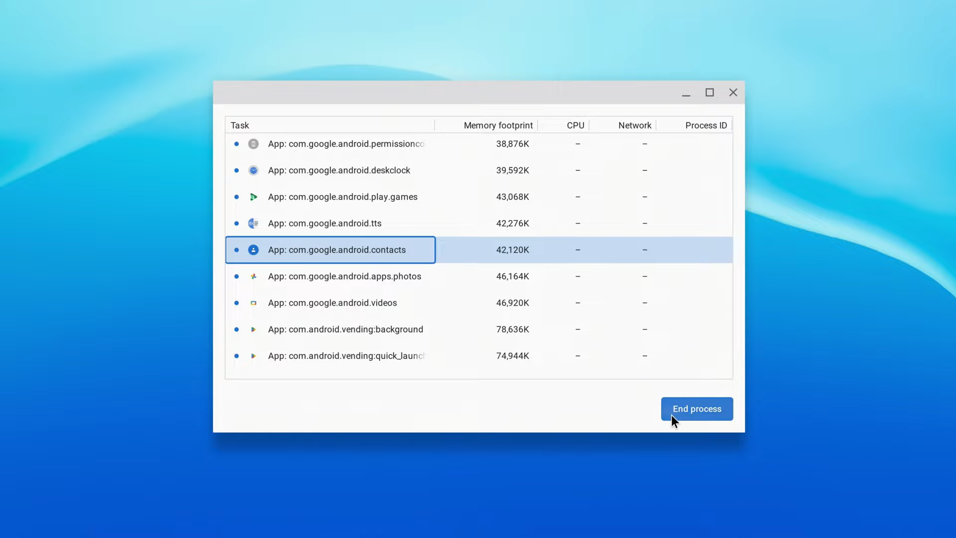 Chromebooks how to open and use task manager 0 46 screenshot