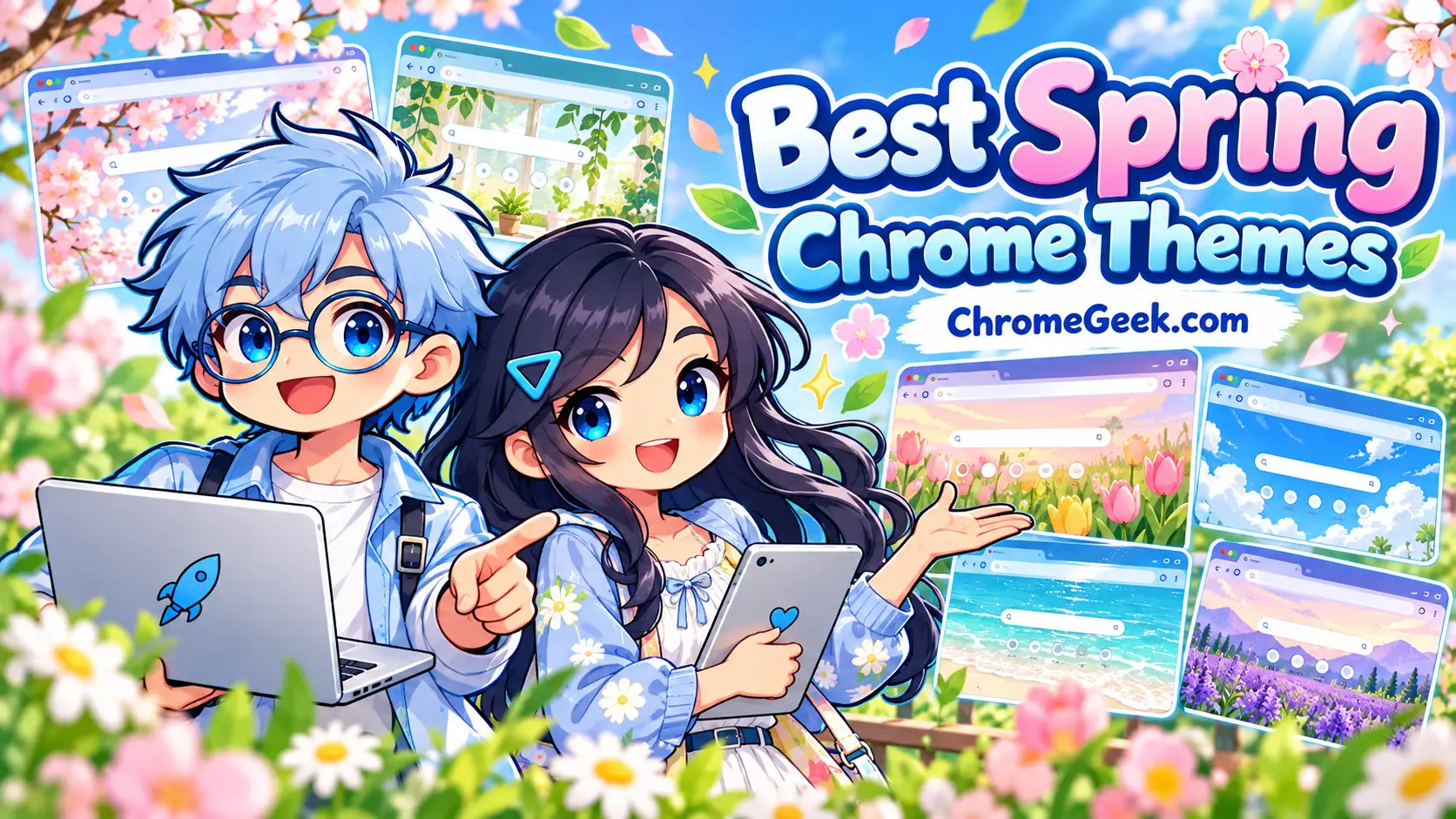 Cover art spring - Best Spring Chrome Themes to revive your life