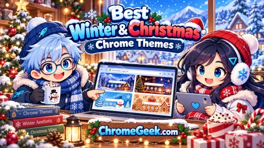 Cover art winter xmas - Best Winter & Christmas Chrome Themes