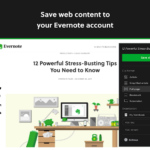 Evernote clipper extension