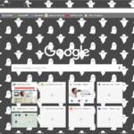 Halloween pixel ghosts