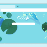 Through the lily pad