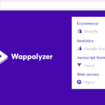 Wappalyzer extension
