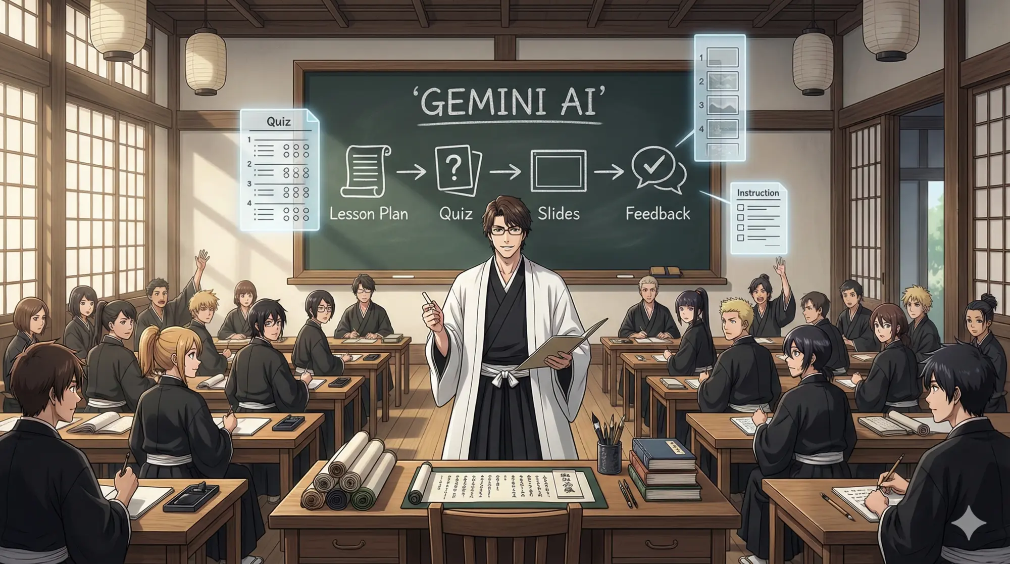 Aizen teaching gemini prompts