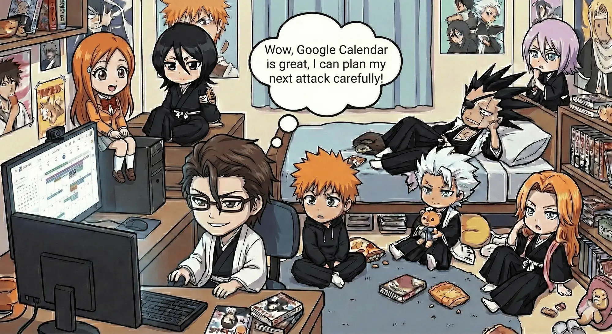 Aizen using google calendar