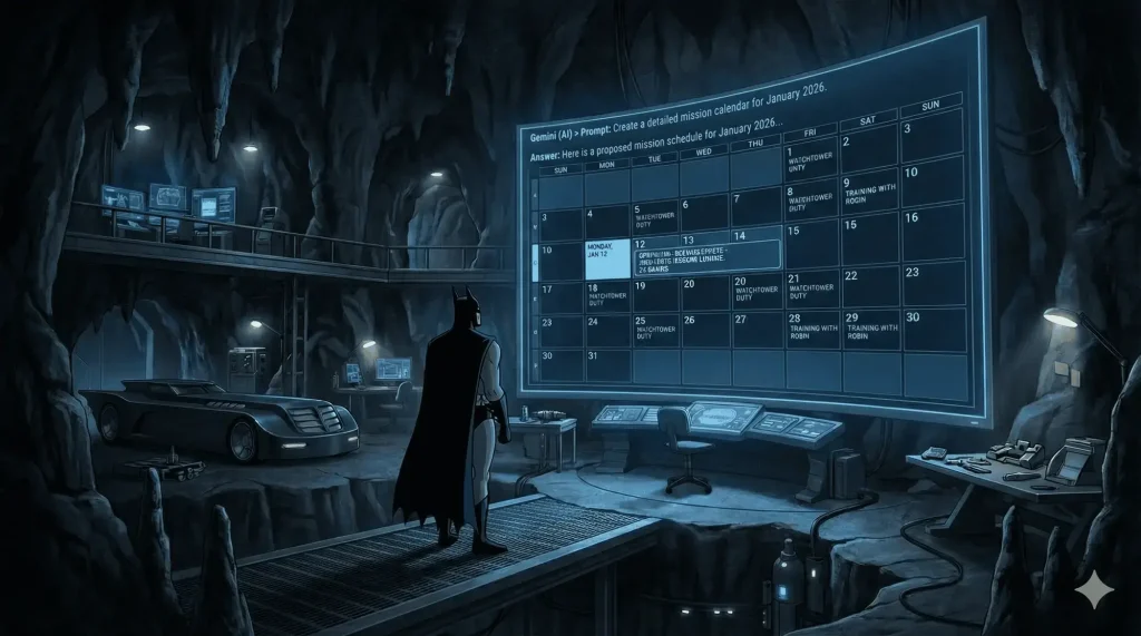 Batman using gemini ai Batman using gemini ai