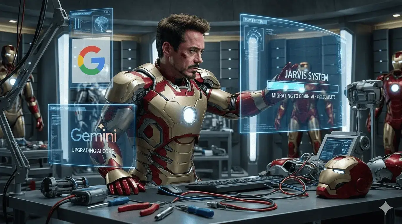 Ironman using gemini ai