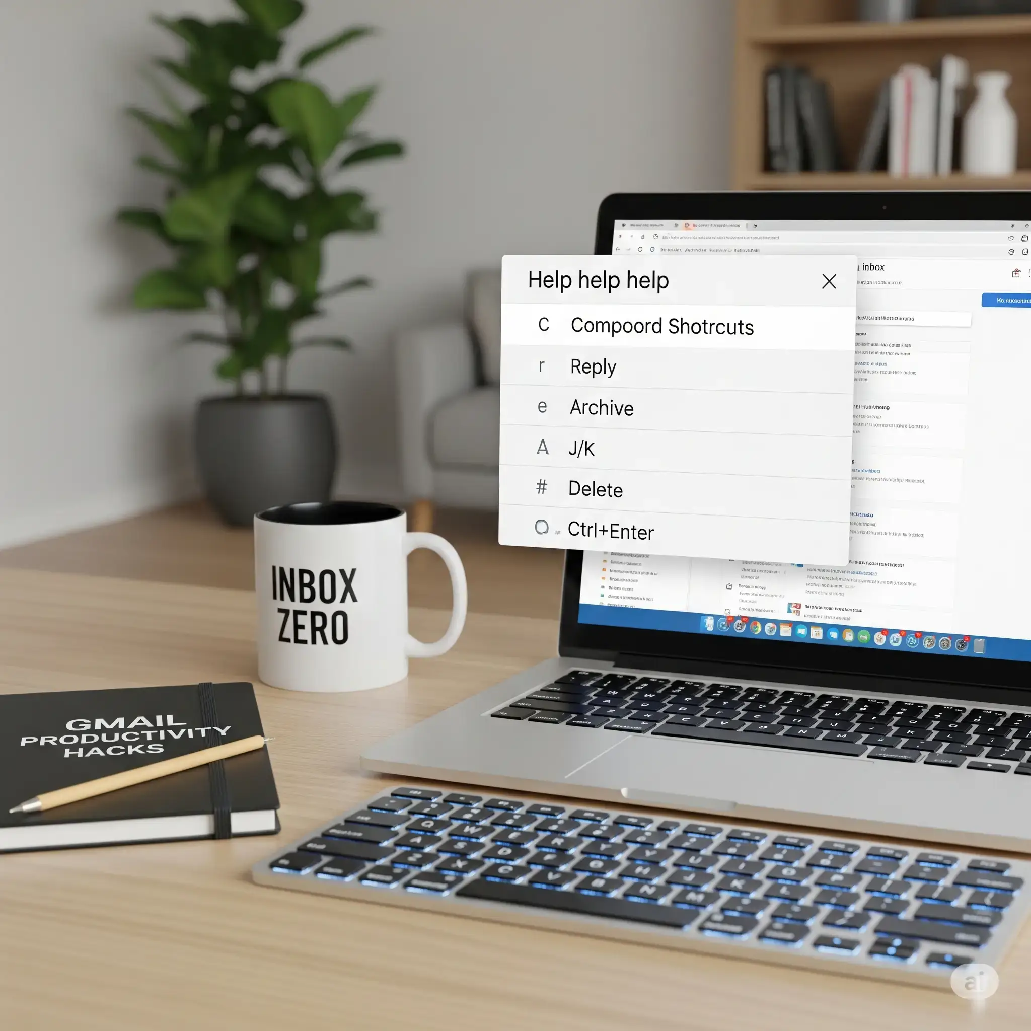 Keyboard shortcuts for gmail