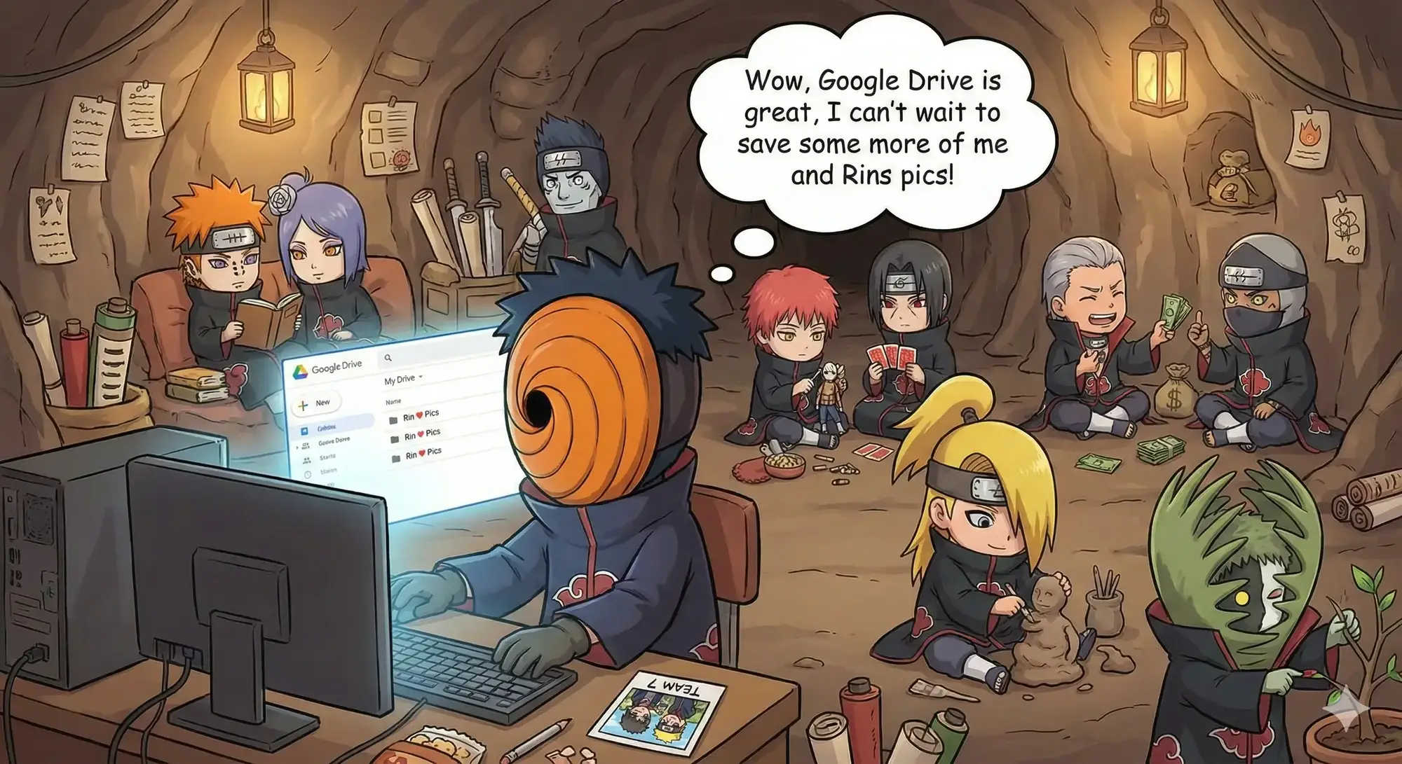 Obito using google drive