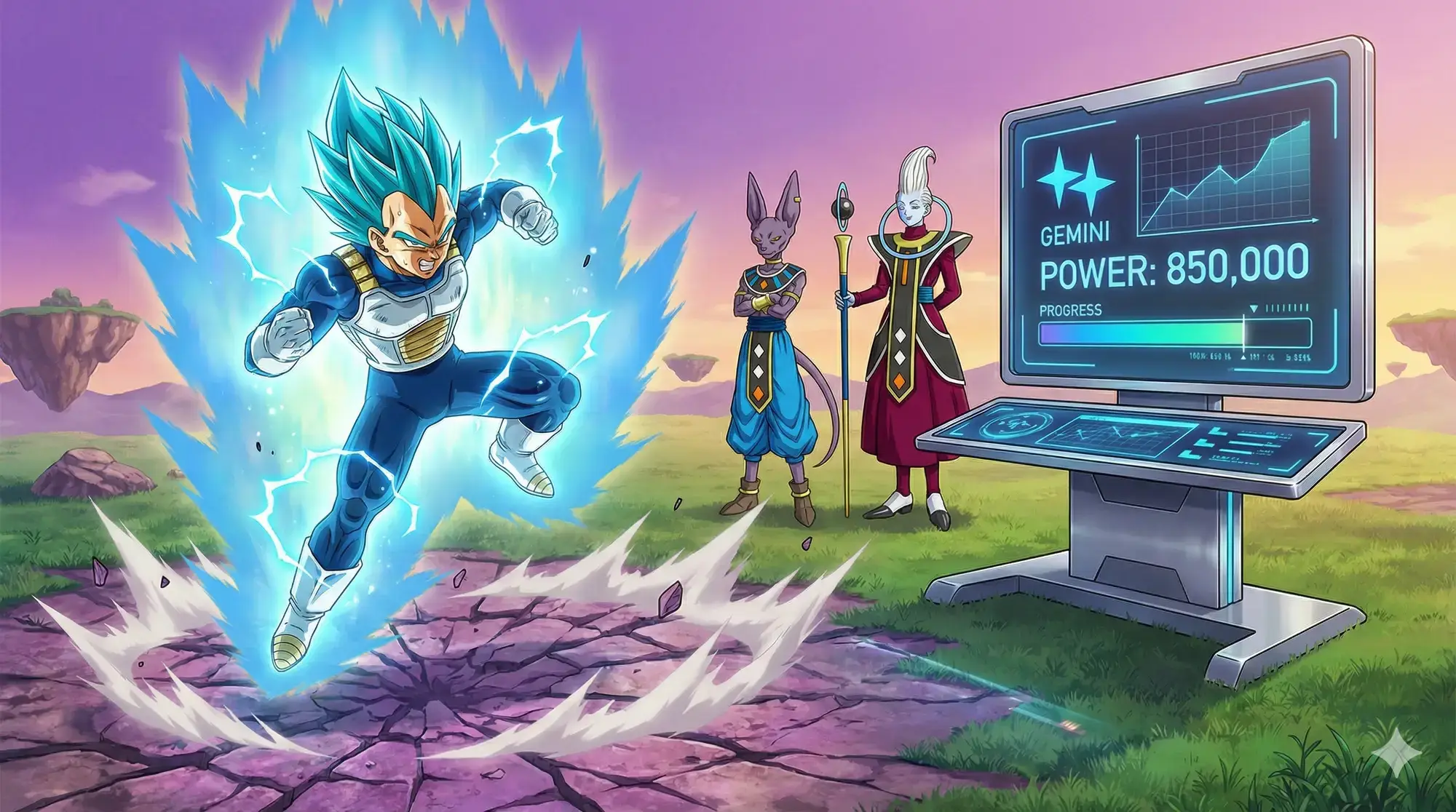 Vegeta gemini prompt training