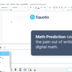 Equatio extension screenshot