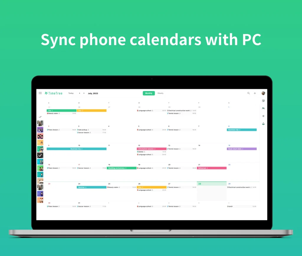 Timetree on chromeos pc
