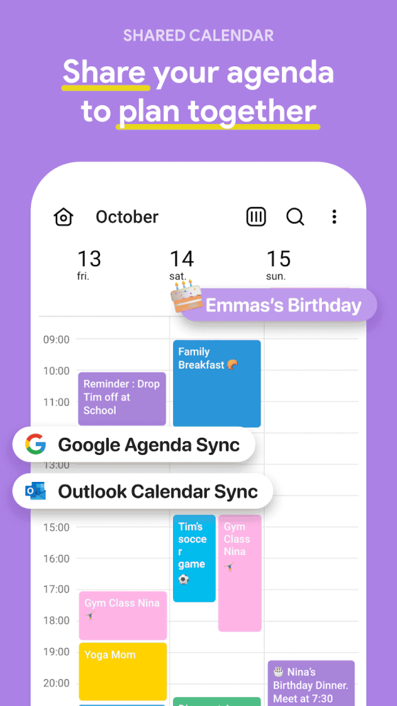 Share agenda