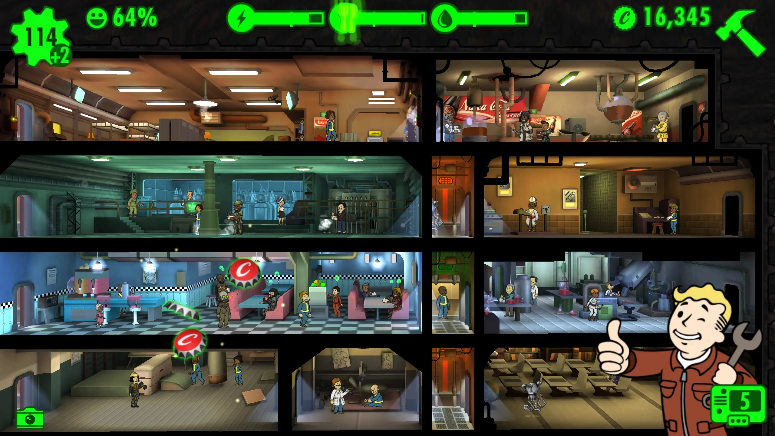 Fallout shelter on chromeos
