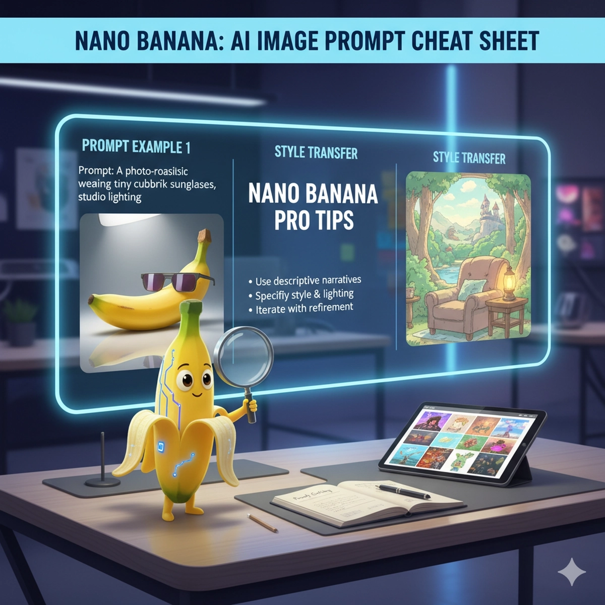 Nano Banana Prompt Cheat Sheet: The Easy Guide (PDF) - Chrome Geek