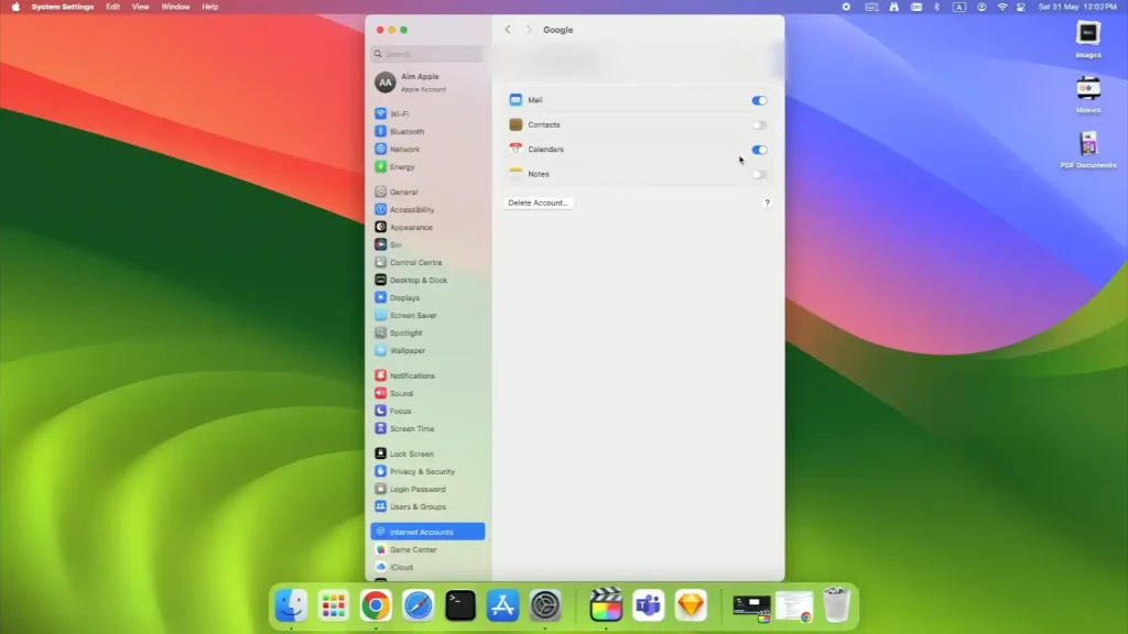 #3 setup mac with calendar enabled