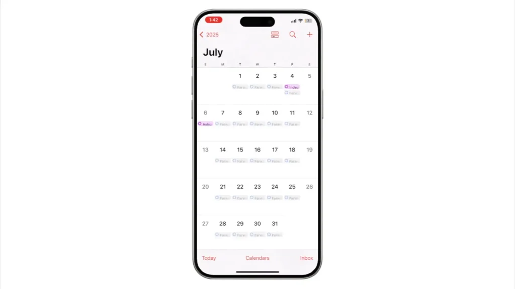 #6 iphone calendar with google