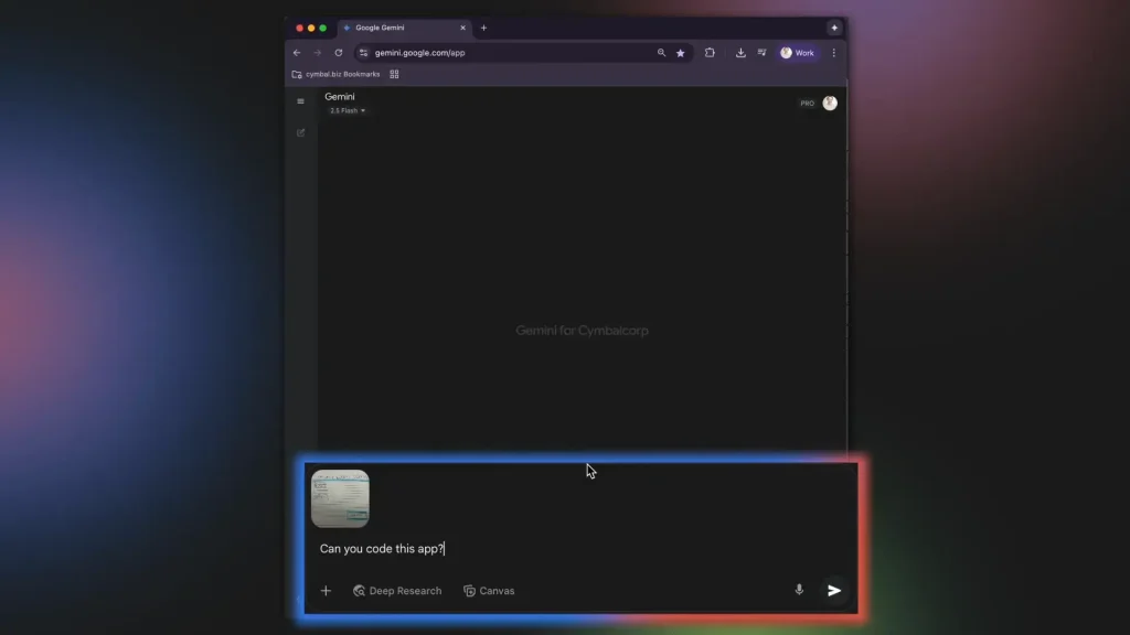 Gemini canvas code this 03