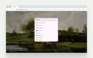 Topsites on google culture ands arts extension