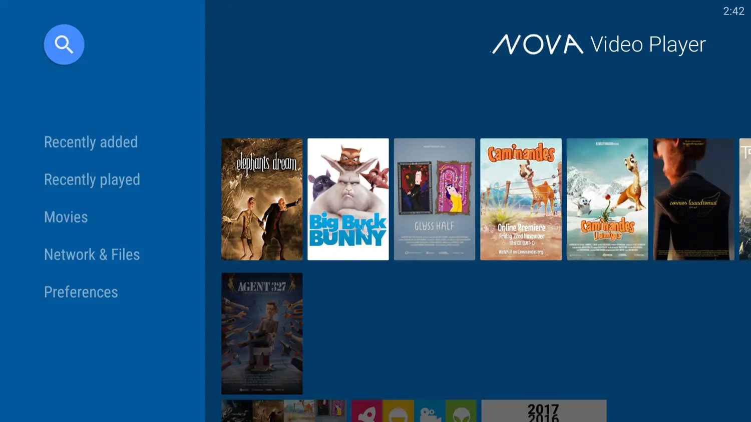 Nova video player for google tv