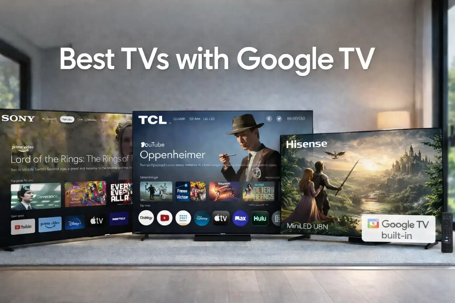 The top tvs with google tv