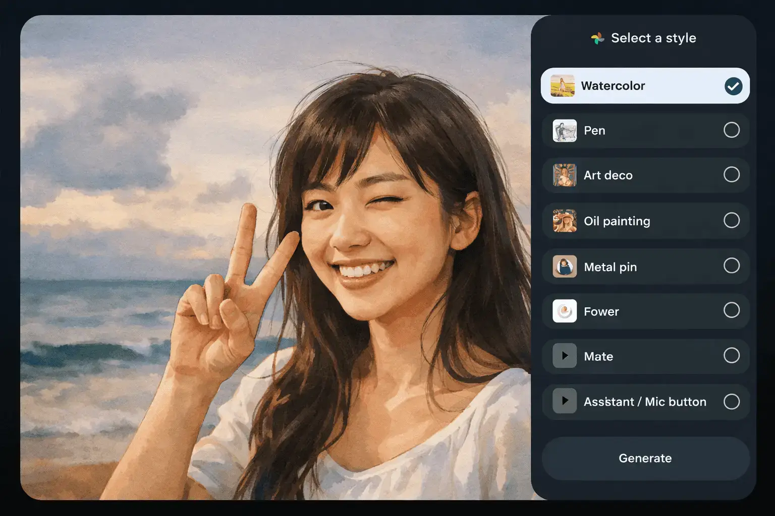 Photos Remix Interface