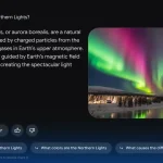 What causes northen lights asked gemini for tv