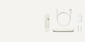 What comes in box of google streamer 4k