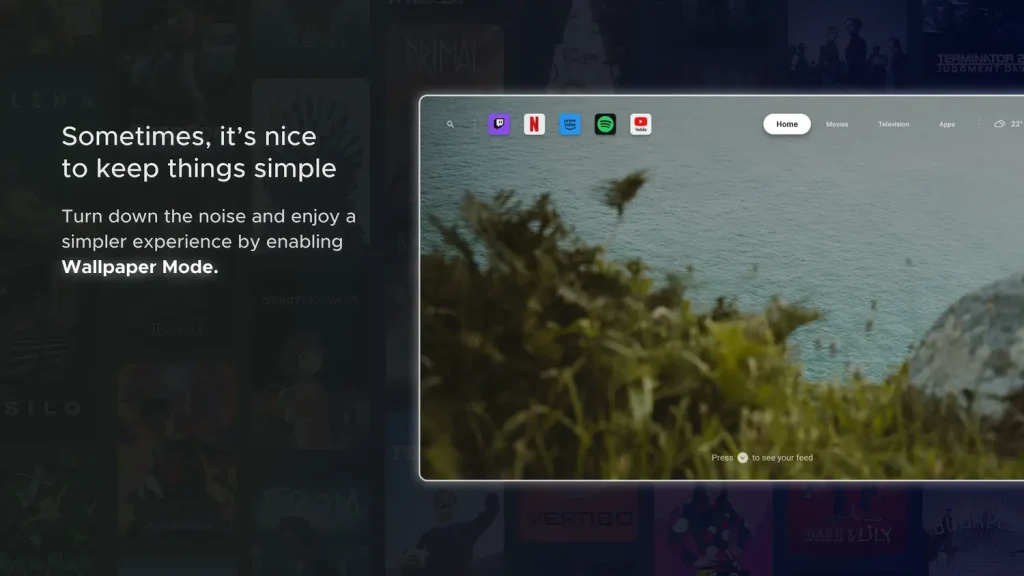 Dispatch launcher for google tv