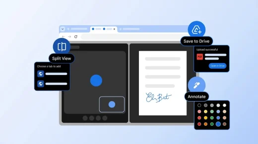 Chrome split view pdf cover.jpg - Google Chrome adds Split View and PDF annotation with Drive upload