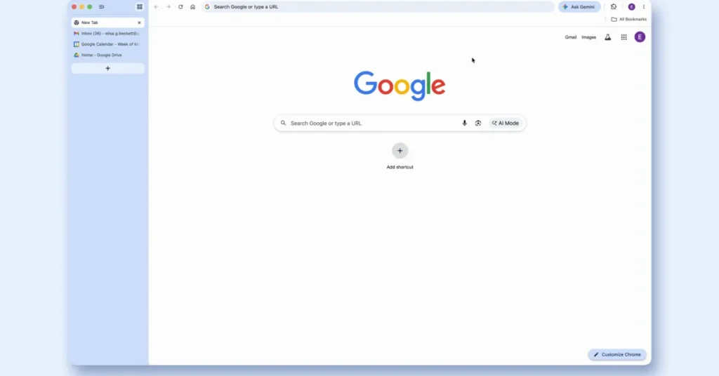 Chrome vertical tabs 2.jpg - Google Chrome rolling out vertical tabs and fullscreen reading mode