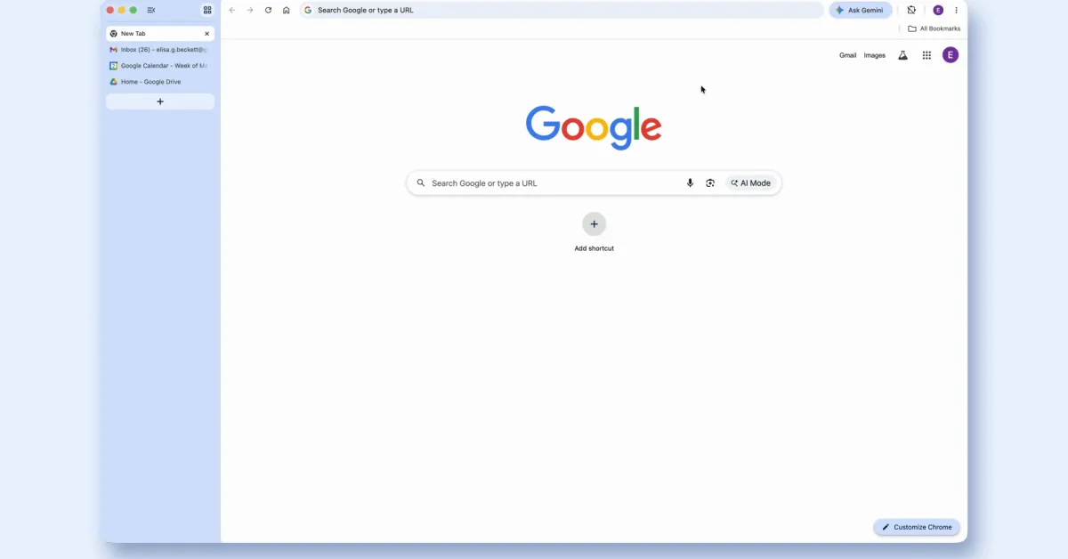 Chrome vertical tabs 2.jpg - Google Chrome rolling out vertical tabs and fullscreen reading mode
