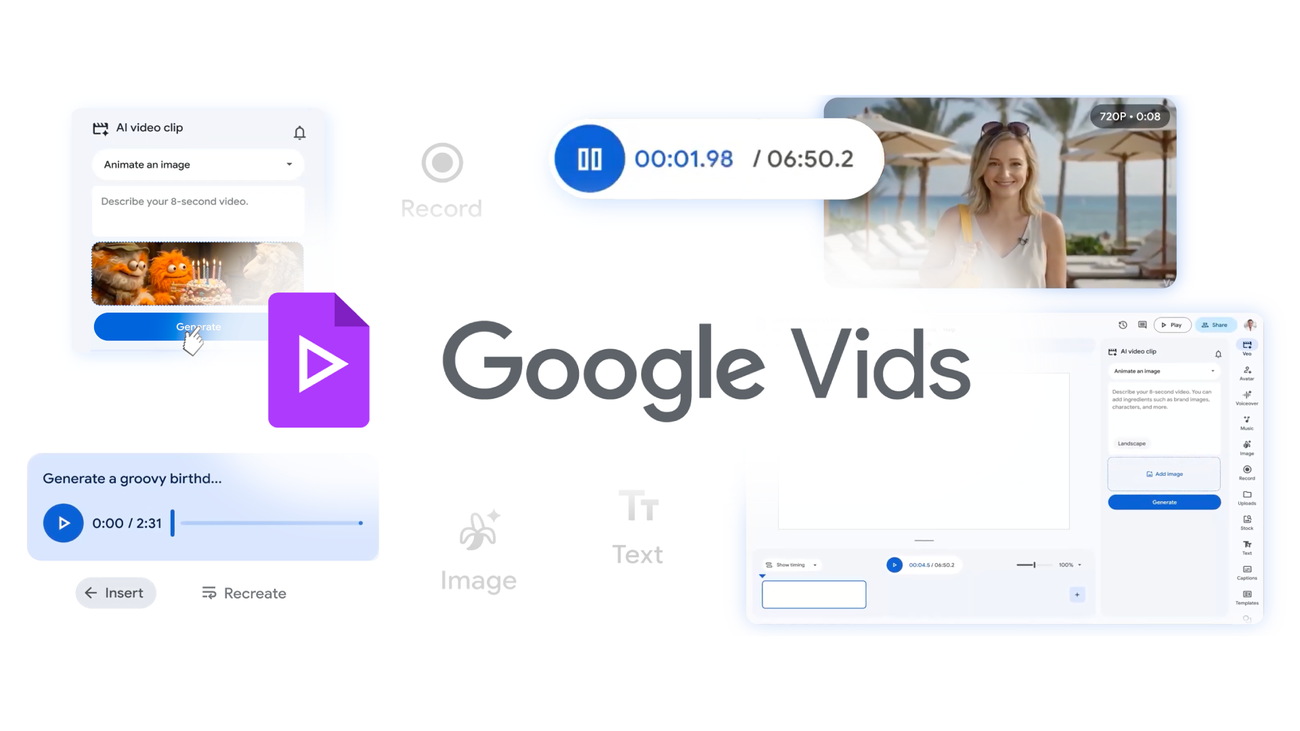 Createeditandshare google vids social.width 1300.png - Google Vids Update: Free High-Quality AI Video Generation Now Live