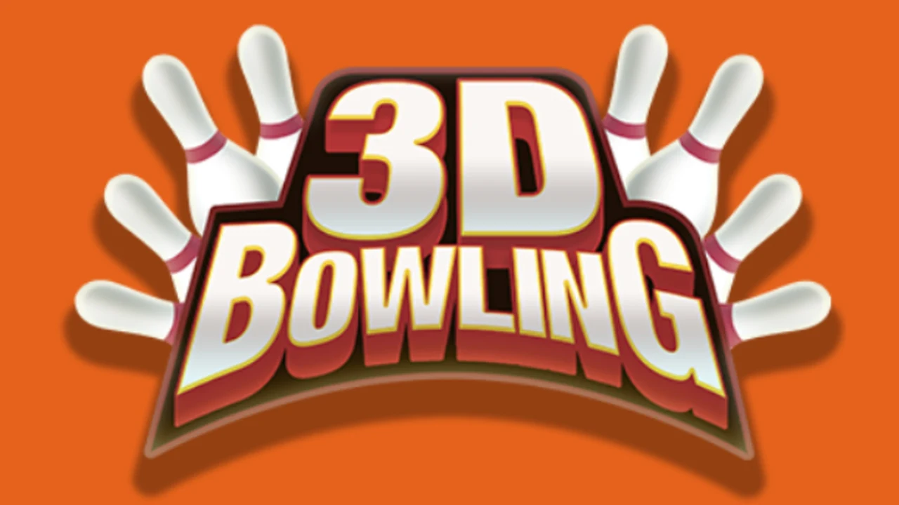 3D Bowling realistic wooden bowling lane with bowling ball rolling toward pins