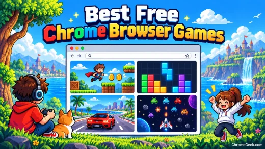Chrome browser games collage for the best free Chrome games guide