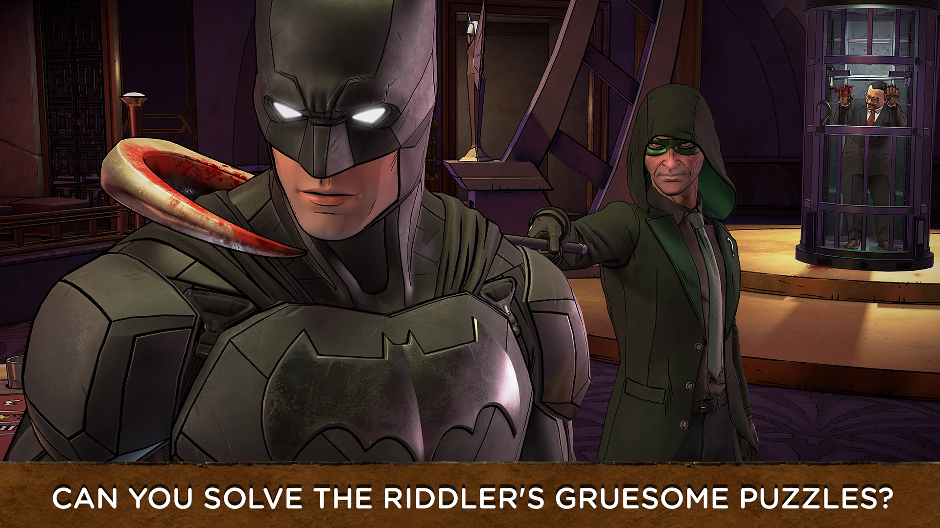 Dramatic narrative choices between Bruce Wayne, Amanda Waller, and John Doe
