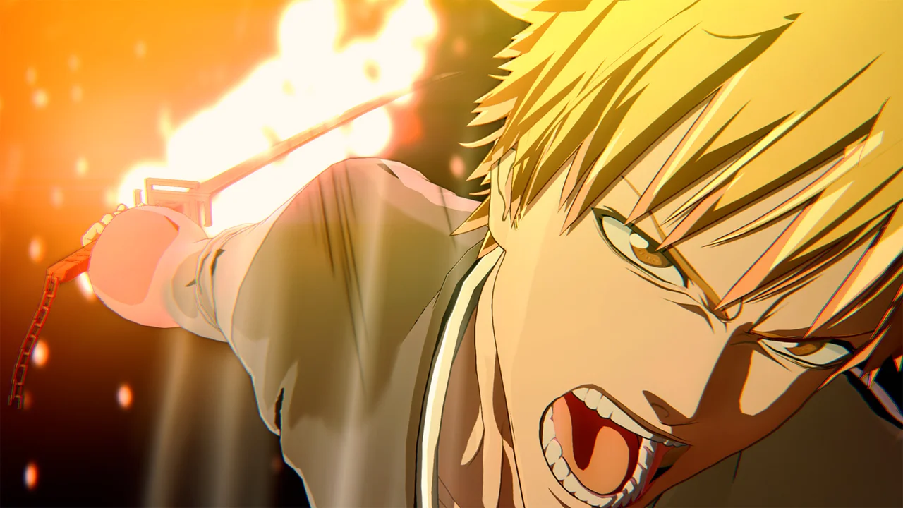 Ichigo Kurosaki clashing zanpakuto swords with Byakuya Kuchiki in BLEACH Rebirth of Souls
