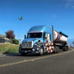 American Truck Simulator big rig cross country gameplay on Chromebook