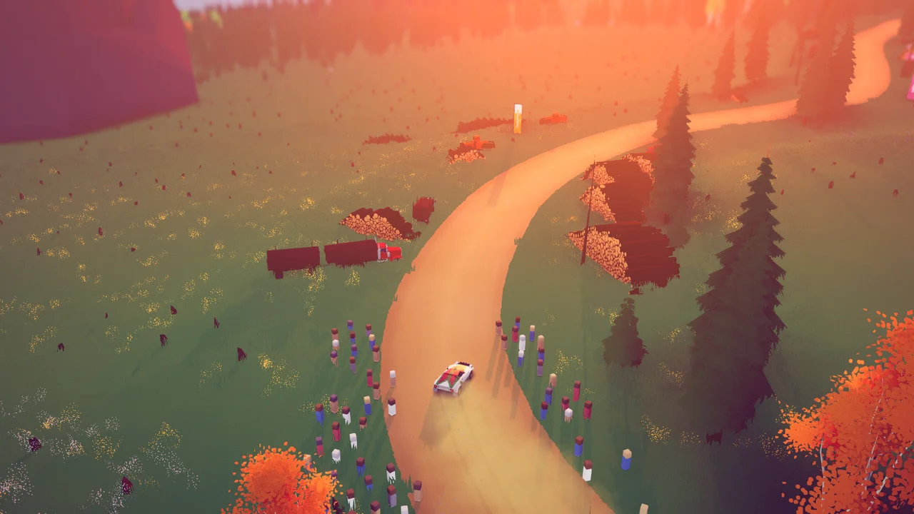 Art of Rally drift stage gameplay on Chromebook