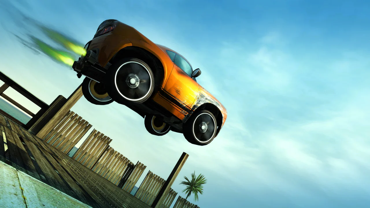 Burnout Paradise crash takedown gameplay on Chromebook