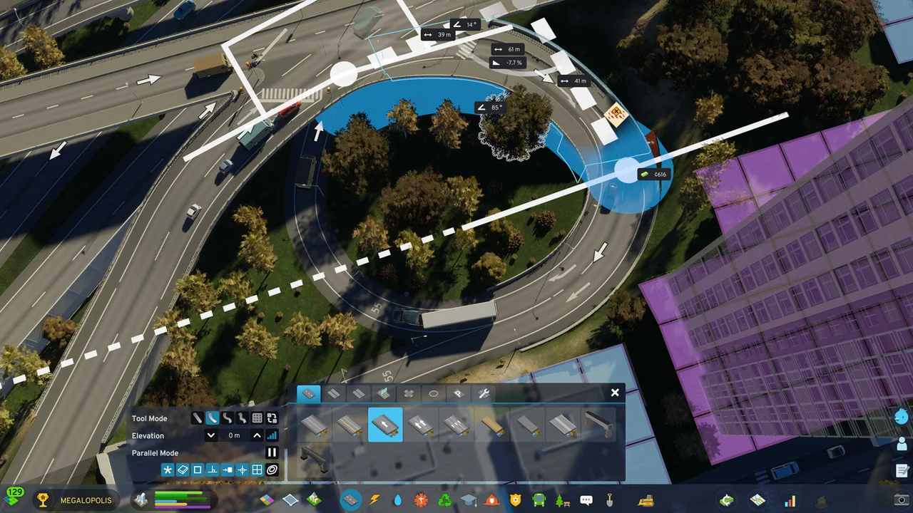 Cities Skylines 2 city management gameplay on Chromebook