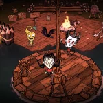 Don’t Starve Together wilderness survival gameplay on Chromebook