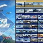 Microsoft Flight Simulator cockpit flight gameplay on Chromebook
