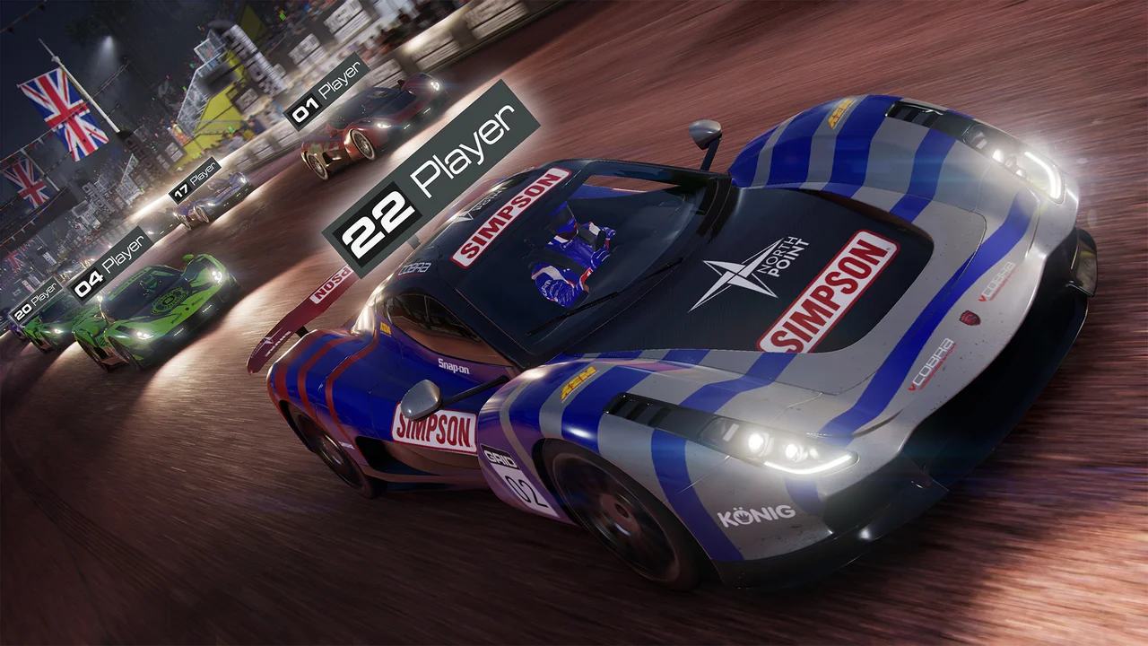 GRID Legends touring car race gameplay on Chromebook